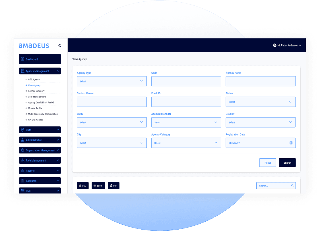 Admin page