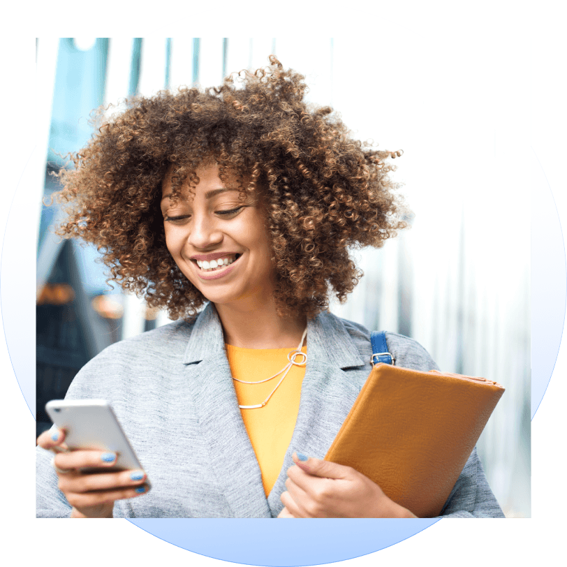 Girl using mobile